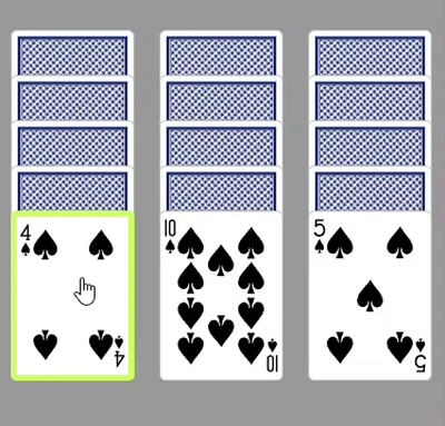 Spider Solitaire by Aidan Bell gameplay large view