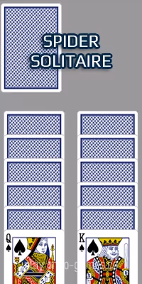 gameplay large view Online Spider Solitaire by Aidan Bell  gameplay small view