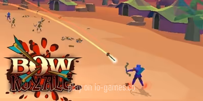 gameplay large view Bow Royale .io  gameplay small view