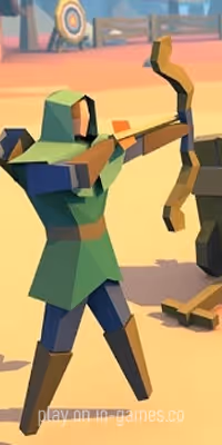 gameplay large view Bow Royale .io  gameplay small view