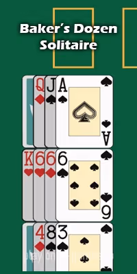 gameplay large view Baker's Dozen Solitaire  gameplay small view