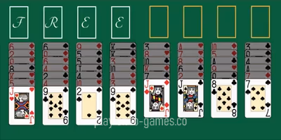 gameplay large view Freecell Solitaire  gameplay small view