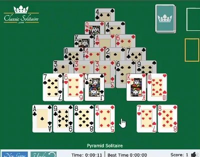 PYRAMID SOLITAIRE gameplay large view