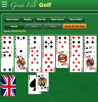Golf Solitaire by GreenFelt gameplay large view