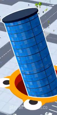 gameplay large view HOLE.IO  gameplay small view