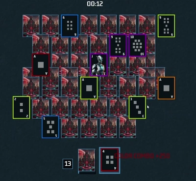 TriPeaks Future Solitaire gameplay large view